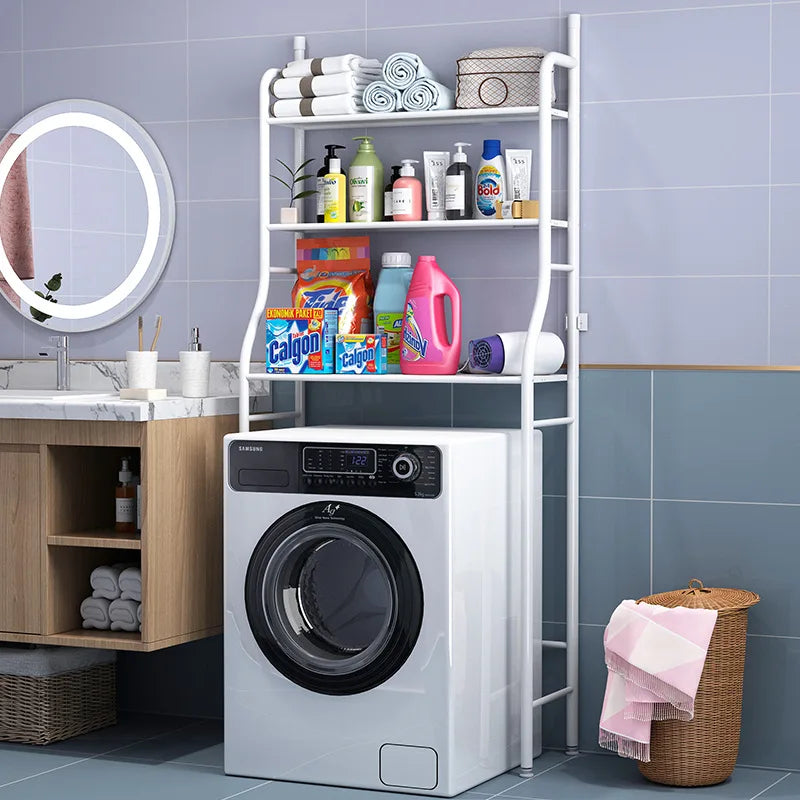 Bathroom Metal Washing Machine Rack Over Washing Machine  Storage Rack Shelf