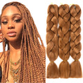 24 Inches Jumbo Braid Synthetic Braiding Hair Ombre Jumbo Hair Extension for Women DIY Hair Braids Pink Purple Yellow Gray