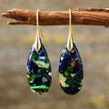 Hot Selling Europe and the United States Popular New Bohemian Drop Natural Stone Pendant Earrings Gifts for Women
