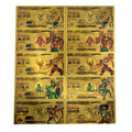 34 Types Japanese Anime Saint Seiya Yen  Lucky Gold Banknote Anime Cards Classic for Fun Collection Gifts