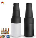 Beeman 12oz Outdoor Double Wall Draft Beer Cooler Stainless Steel Beer Can and Bottle Cooler With Beer Opener