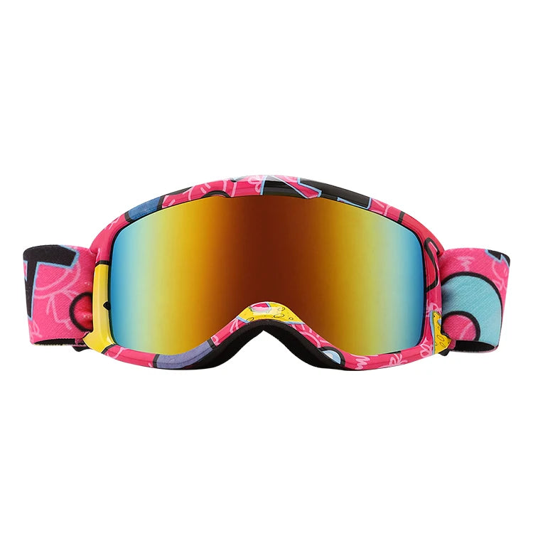 Kids Winter Sport Ski Goggles Parent-Child Styles Snowboard Glasses with UV400 Safety Polarized Optical Lenses Eye Protection