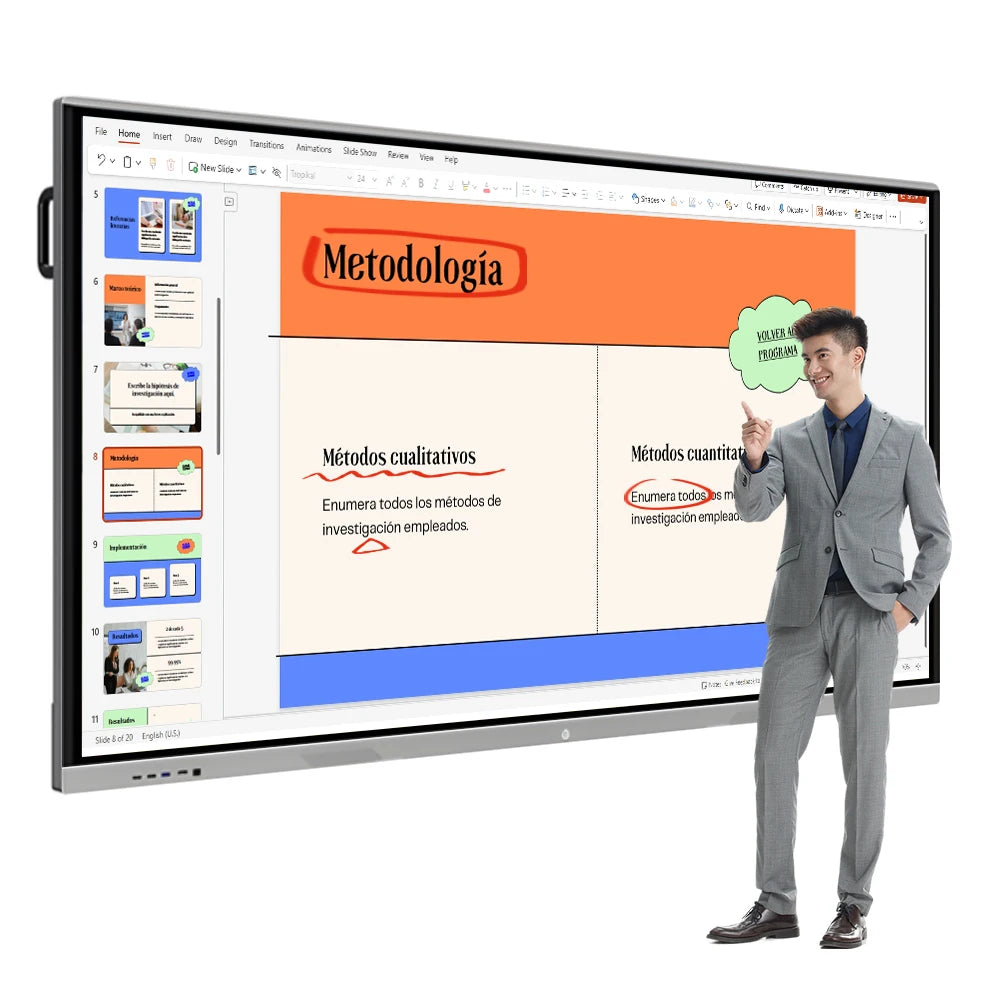 Conference Interactive Board Interactive Electronic Whiteboard School Smart Board 85 Inch