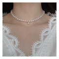 Fine Jewelry 6-7mm 3A Natural White Freshwater Pearl Beads 14K Gold-Filled Link Chain Pendant Trendy Necklace