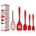 5 Piece Kitchen Silicone Cooking Utensil Set