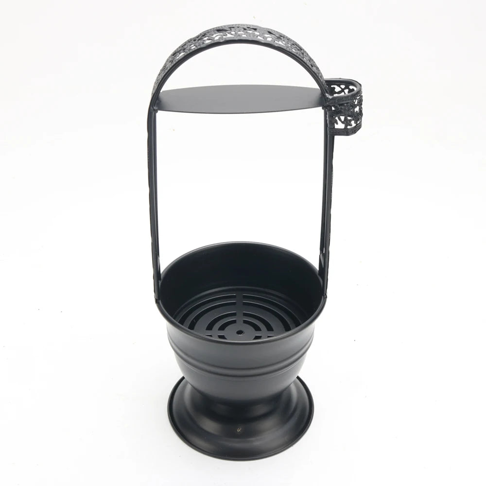 Wholesale Aluminium Alloy Shisha Smoking Accessories Hookah Charcoal Basket Hookah Accessories Black Carbon Basket