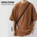Mens Blank Cotton Tshirt Loose Drop Shoulder Design logo Oversized Custom t Shirts