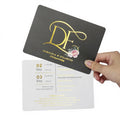 Luxury Custom Gold Foil Thank You Card for Business Personalized Beauty Greeting Thank You Purchase Cards