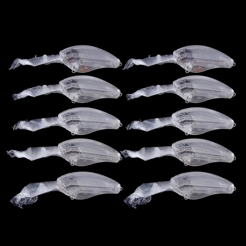 Wholesale CB013-0 9cm 10g Artificial Hard Bait Unpainted Blank Crankbait Fishing Lures