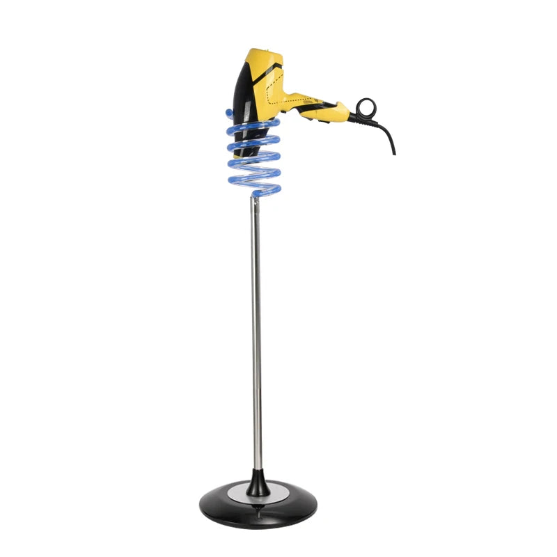 Removable Holder for Hair Dryer Stainless Steel Stander Hair Dryer Stand Rack Acrylic Material for Bathroom Hairdressing Salon