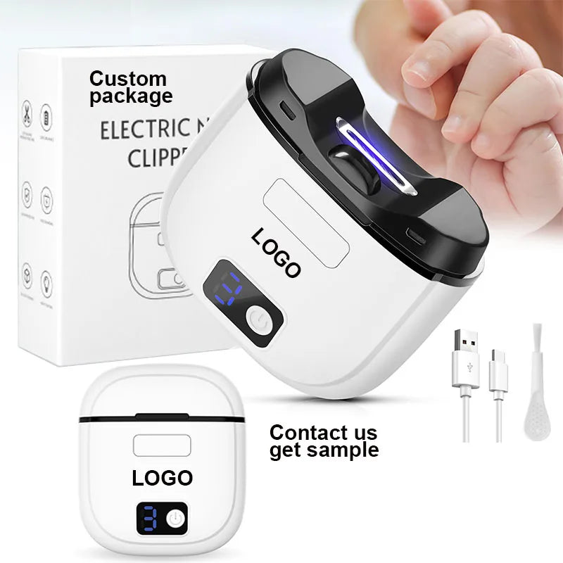 Portable Rechargeable Smart Automatic Electric Beauty Nail Clippers Anti-Pinch Manicure Scissors Stainless Steel Blades for MegaBDM
