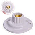 White 27 Lamp Base Creamic 110-220V Fitting E27 Socket Bulb Holder E27 Bulb Socket Lamp Holder 77mm