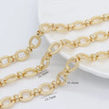 Factory Wholesale Fashion Brass 14K Gold Plated Big Thick Jewelry Chains Roll for Necklace Bracelet Making Accessories