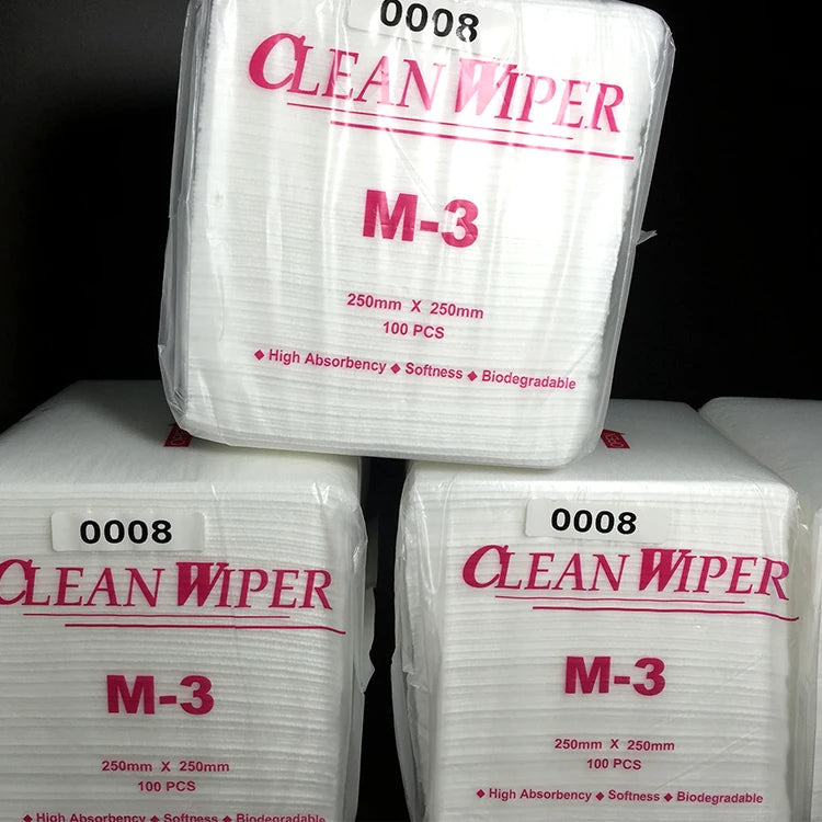 Lint Free Microfiber Wiper Paper 100% Polyester Clean Room Wiper Paper for Electronics Cleaning