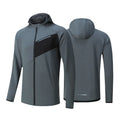MAQVOB Autumn Winter Outdoor Sports Trench Coat Running Mountaineering Windspeed Dry Hooded Top Printed