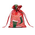 USA Warehouse White Blank Sublimation Christmas Drawstring 100% Polyester Canvas Xmas Blank Present Santa Sacks Bag