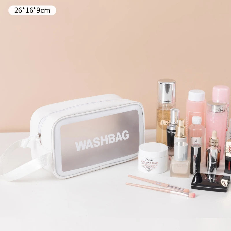 Custom Travel Portable Clear Transparent Pvc Waterproof Personal Care Lash Kit Makeup Organizer Cosmetic Bags