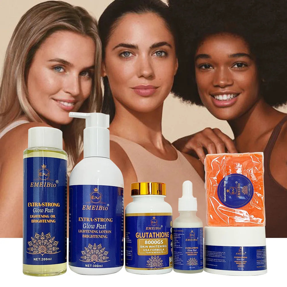 Best Seller Body Brightening Whitening Skin Care Set Moisturizing Body Lotion Face Serum for Women Body