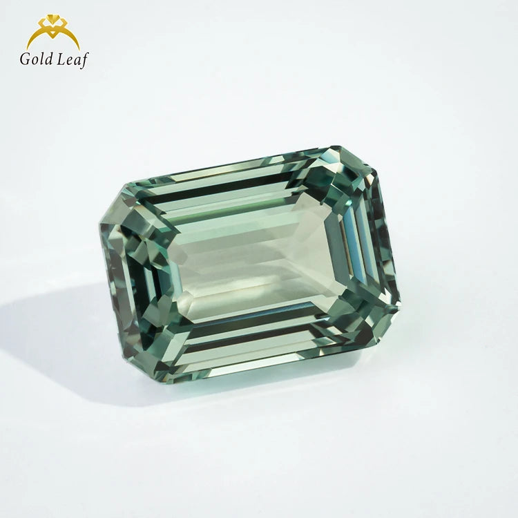Goldleaf Wholesale Factory Price Green Octagon Lab Grown Emeralds Cut Certificate Loose Gemstones