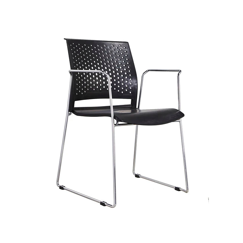 Stackable Plastic School Training Chair Modern Metal Leg Student Small Office Training Chair