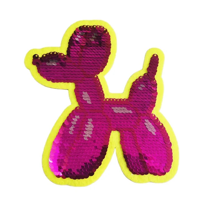 2026 Customized Embroidery Patch Smile Face Sequins Iron on Patches for Clothing Hat
