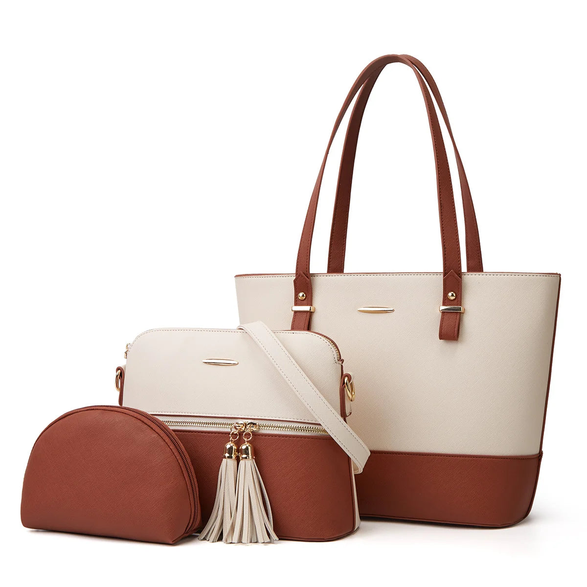 Trendy Pu Leather Handbags for Women 2025 Luxury Shoulder Bags Crossbody Purses Ladies Fashion Tote With Dust Cover Woman Bag