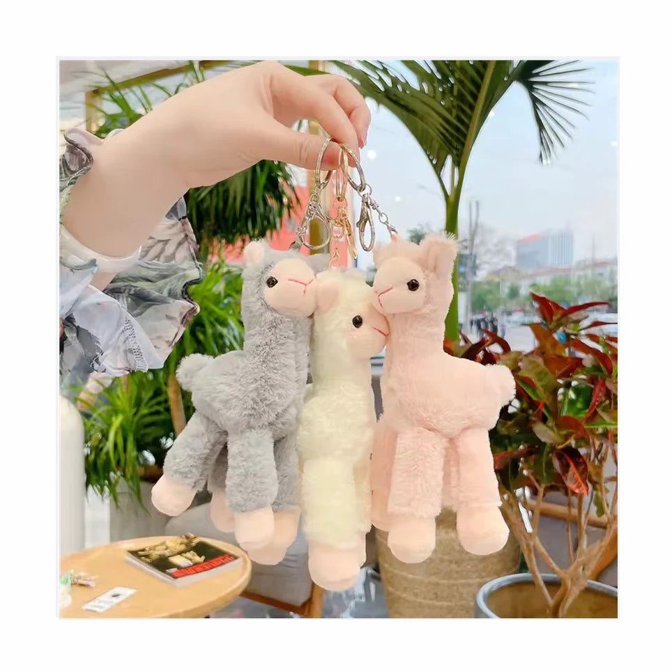 2022 Hot Sale Custom Character Mini Plush Alpaca Animal Toy Stuffed Soft Toy Keychain