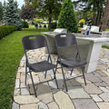 Simple Leisure Plastic Folding Chair White Outdoor Furniture Custom Wholesale Restaurant Plastic Folding Chair