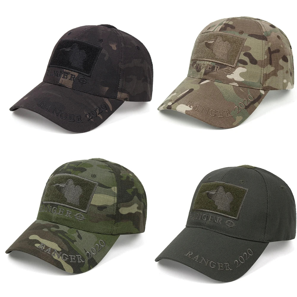 Custom logo Outside Camo Baseball Cap Unisex Fishing Ball Caps With Custom Patch