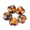 Wholesale DIY  Natural High Quality 30mm  Heart Shaped Tiger Eye Gemstone  for Love Gifts