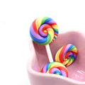 Newest Selling Soft Mobile Phone Beauty Materials Simulation Color Lollipop Resin Crafts