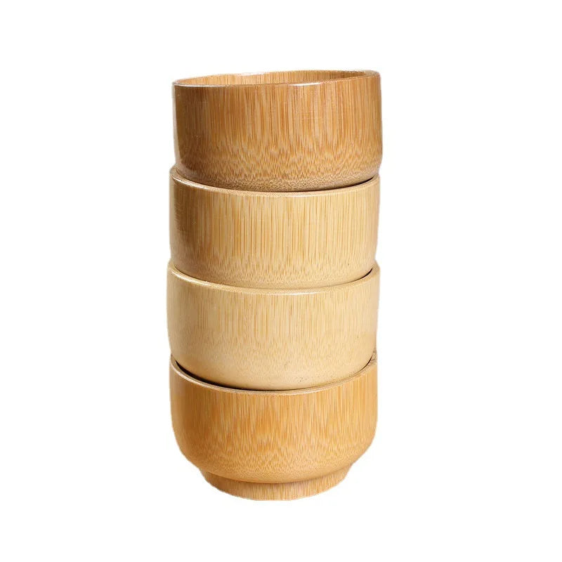 Best Selling Eco-Friendly Handcrafted Modern Salad Serving Bamboo Wood Soup Fruit Bowl Kitchen Decor Centerpiece REWOOD RE-ZW007