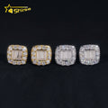 925 Sterling Silver Jewelry Gold Plated VVS Moissanite Stud Earrings Custom Iced Out Men Hip Hop Earrings