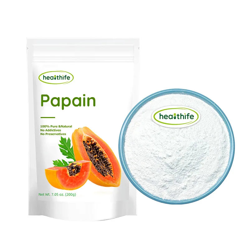 Healthife Food Grade Fructus Chaenomelis Papaya Extract 1200GDU Papain Powder