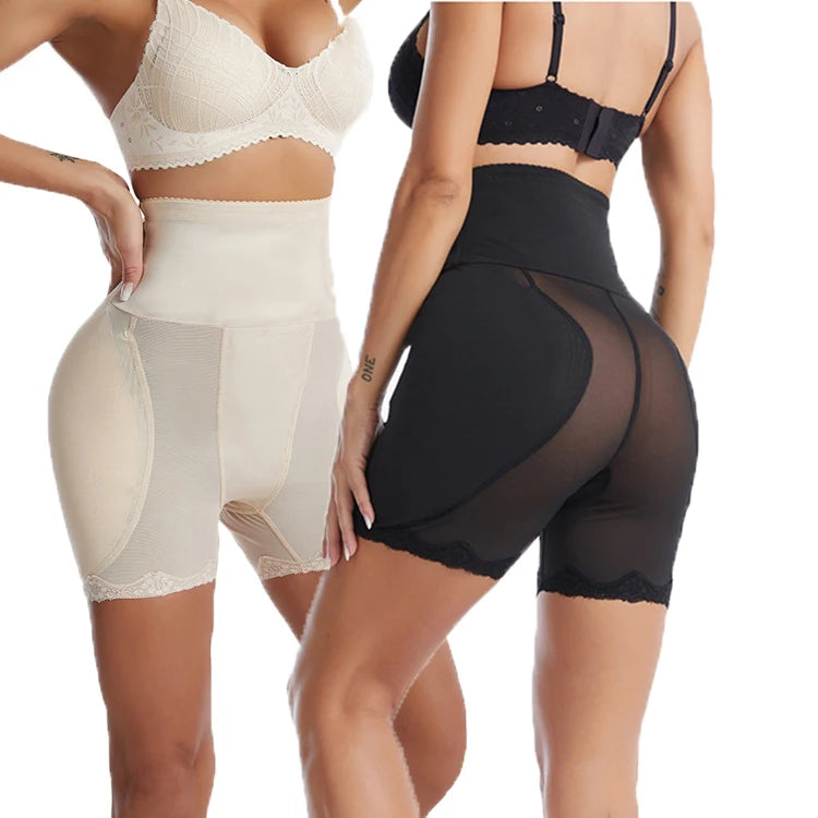 Women Body Shaper High Waist Shapewear Sponge Padded Butt Lifting Underwear Large Hip Panties