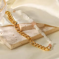 Clipper Europe and America New Fashion Simple Design Stainless Steel Lady Necklace Design Beaded Necklace