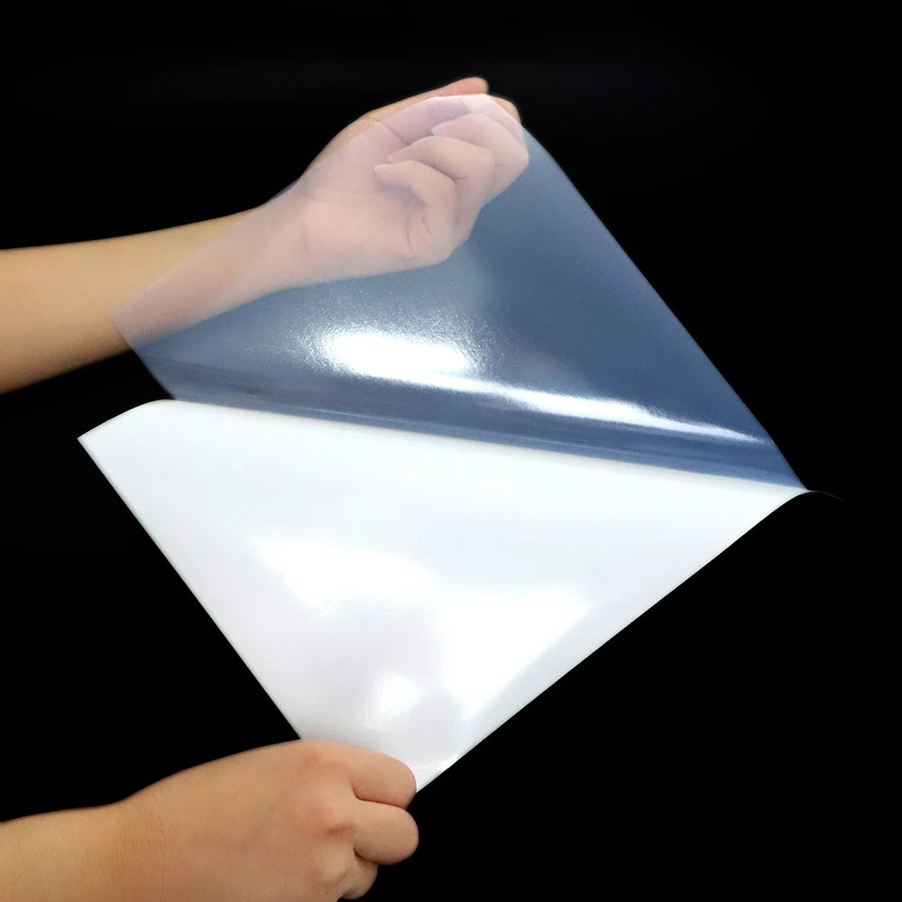 Premium Clear Semi-Transparent Self-Adhesive Waterproof Vinyl Sticker Paper for Inkjet Printer-Promotion & Customizable