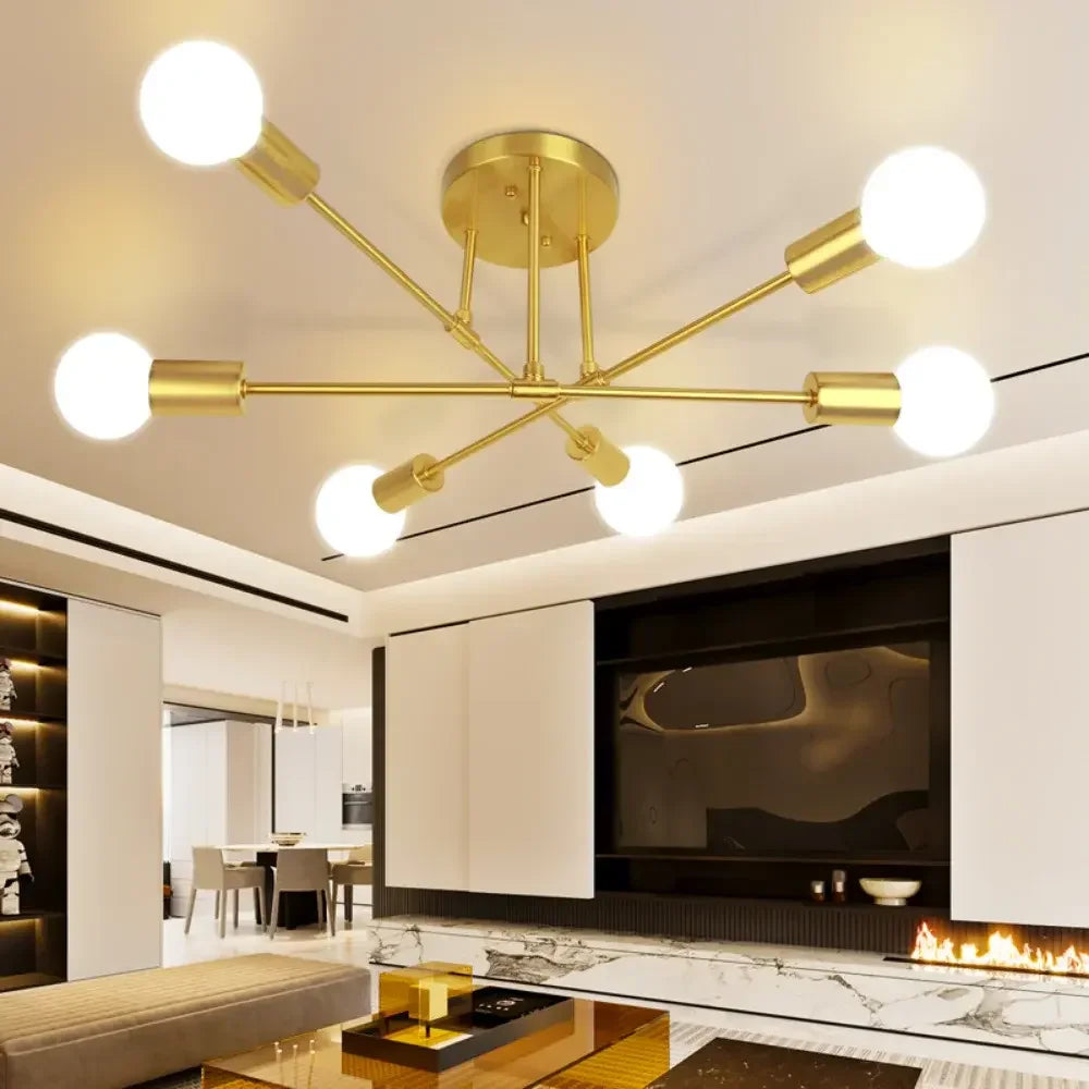 2pcs Modern Chandelier Nordic Minimalist Creative Warm Popular Master Bedroom Bar Aisle Living Room Restaurant Ceiling Light