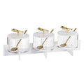 3 Dishes Acrylic Dip Bowl Set with Cover Dried Fruit Food Box Factory Waterdale Collection Lucite Dip Dish Set with Lid 3 Bowls