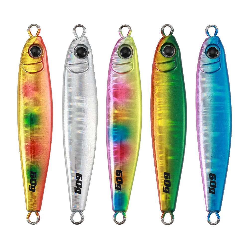 Jigging Pro 45g 60g 80g Metal Jigging Lures Isca Artificial Hard Casting Jig Bait Leurre De Peche Fishing Lures Saltwater