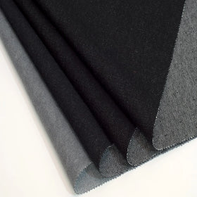 M1602#-#2 New Fashion Stretch Denim Fabric Black Wholesale Woven Plain Linen Denim for Autumn Winter Clothing Shirt Pants