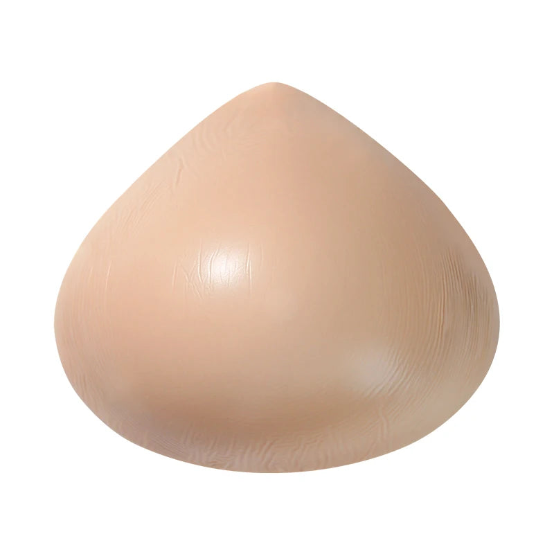 ONEFENG QMATR Lightweight Silicone Breast Form Enhancer Mastectomy Prosthesis Beige Triangle Shape Bra Pad Size 3-14 CE
