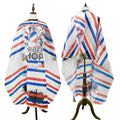 salon hairdressing cape Custom vintage stripe inkjet waterproof cape hairdressing salon apron sarong cut cape
