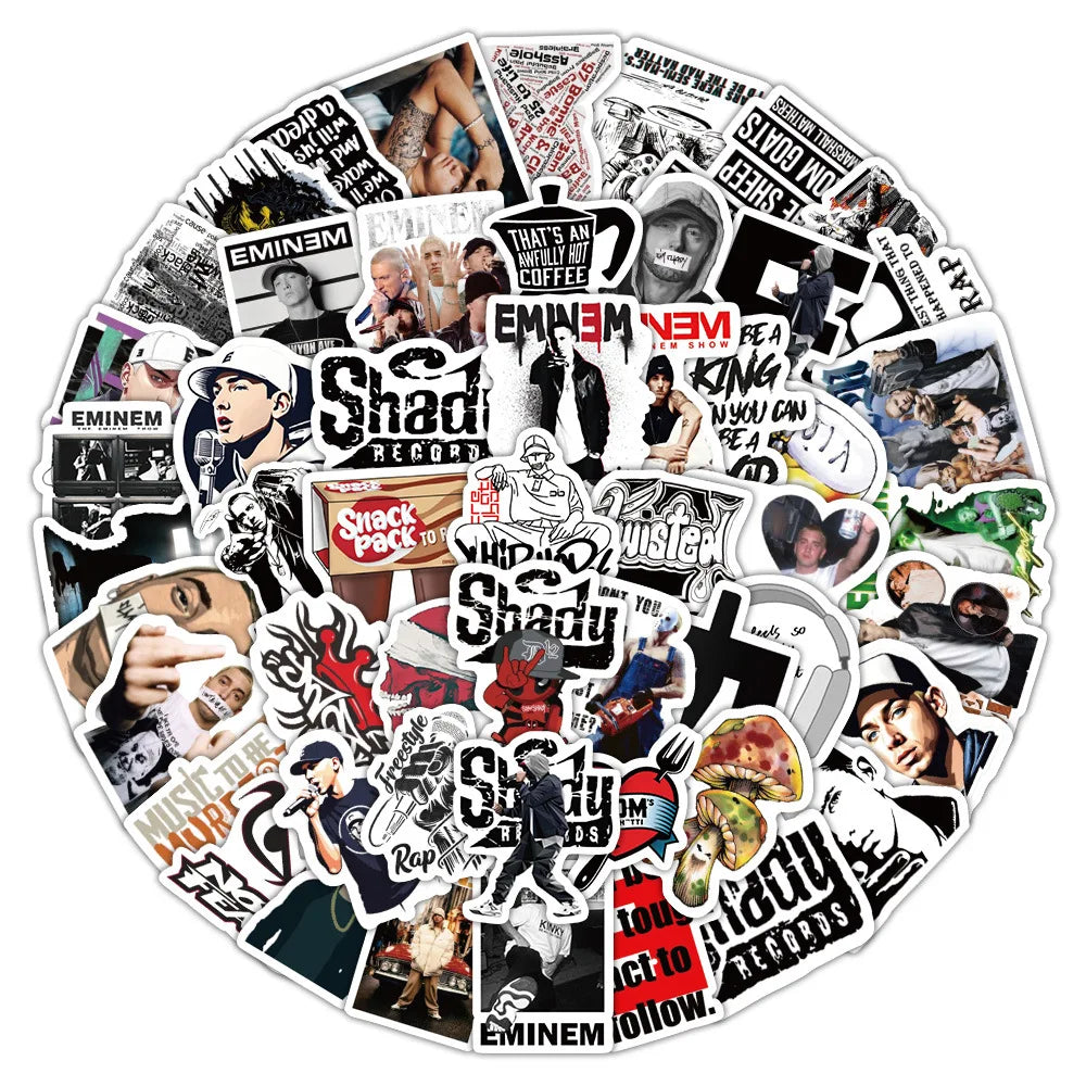 60PCS USA Hip hop music singer rapper Eminem sticker