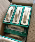 Wood Handle Aluminum Pad Sponge Foam Plate 300x100x19mm Green Plastering Trowel Grout Float