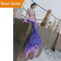 High-end Hot Sale Let Me See the Best Floating Mermaid Tail with Monofin Flipper 2-Piece Set Print Front Logo