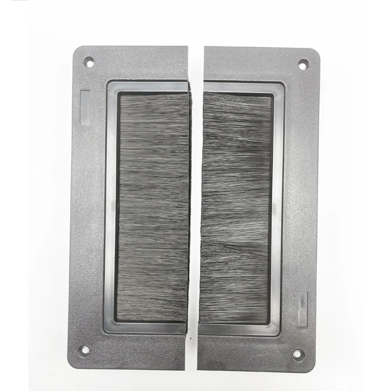 280 210 Industrial Brush Grommet Split Type Bristle Customizable OEM for Data Center Elevated Floor Seal Cable Management