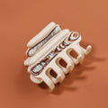 CSFZ0622 Factory Direct Price French Splicing Acetate Shark Claw Hair Clip Clamp Women Girls Headwear Ponytail Holder