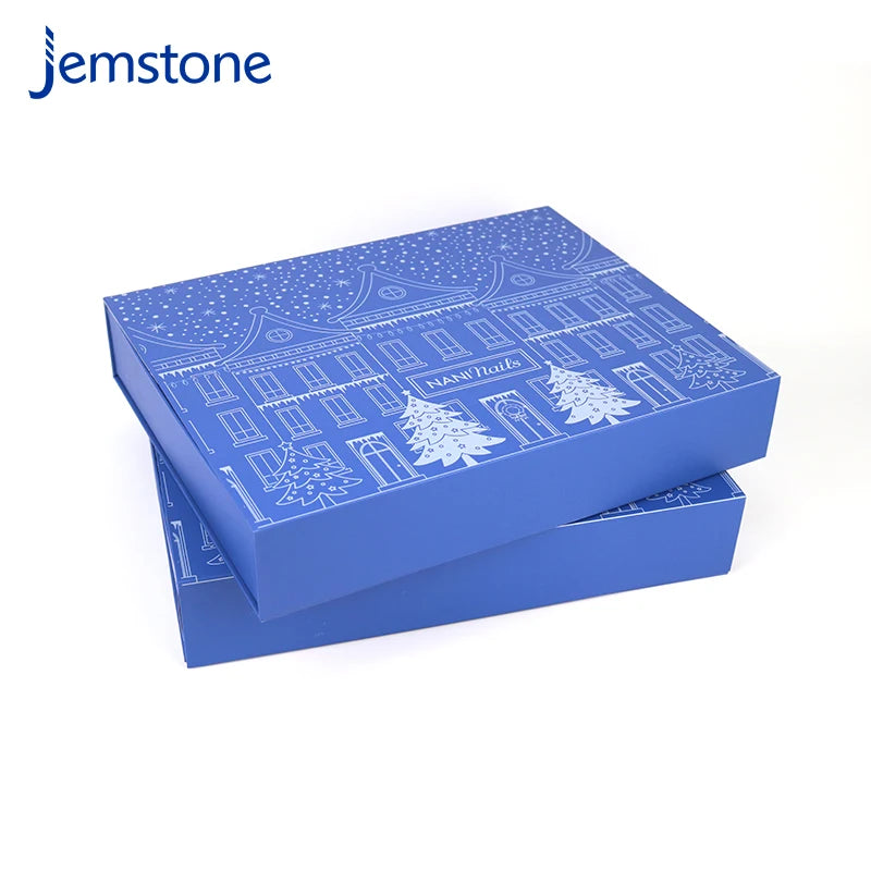 Eco-Friendly  Luxury Flower Packaging White Black Box Christmas logo Gift Box Custom Product Clothes Socks Box