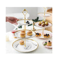 Display Tower Tray Wedding Party Bandejas De Tortas 3 Tier Ceramic Eco-Friendly Food Contact Safe Cupcake Cake Tier Stand
